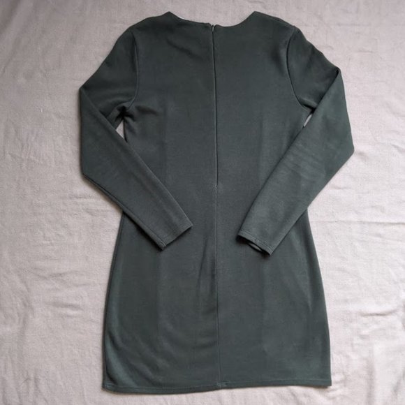 Zara dark green shift dress - Picture 3 of 9